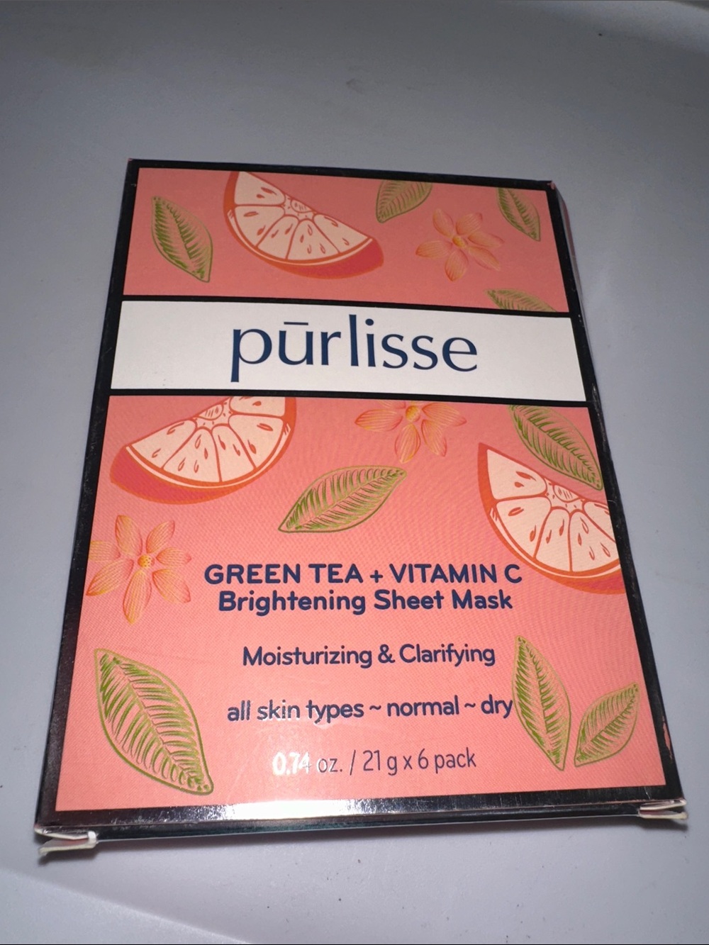 purlisse Brightening Sheet Mask - Coral
